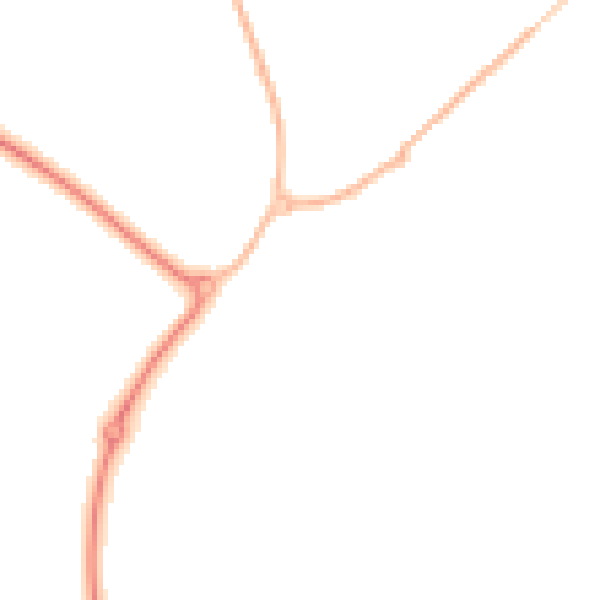 Night-time road noise heatmap for RG2 9PT