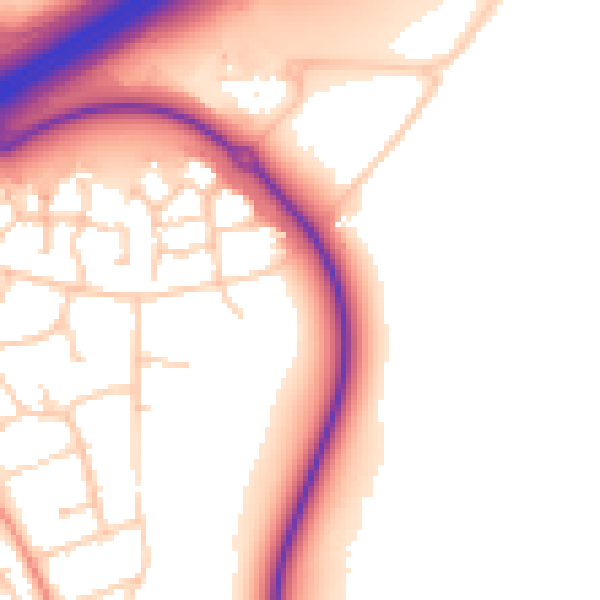 Daytime road noise heatmap for RG2 9SL