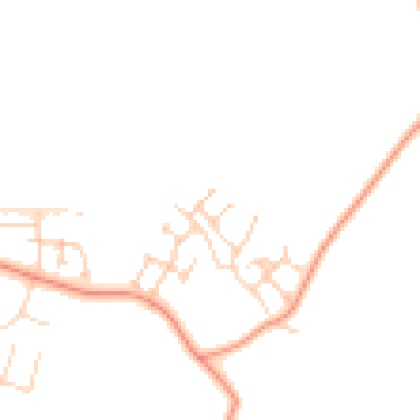 Daytime road noise heatmap for RG2 9TF
