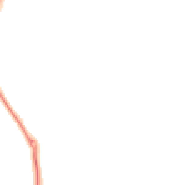 Night-time road noise heatmap for RG2 9TN