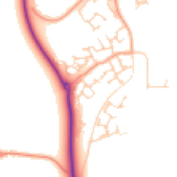 Daytime road noise heatmap for RG2 9US
