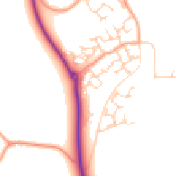 Daytime road noise heatmap for RG2 9UT