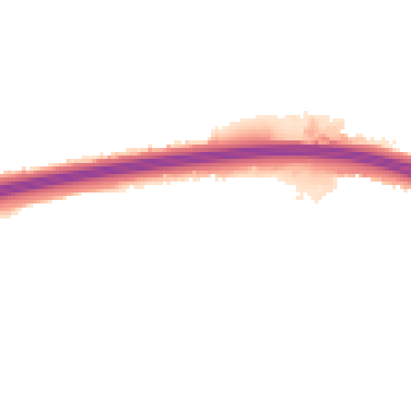 Night-time road noise heatmap for RG21 5RZ