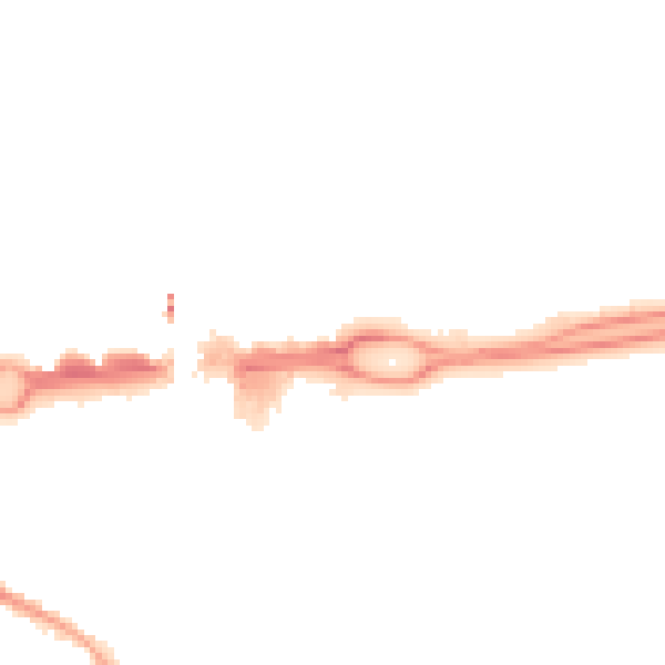 Night-time road noise heatmap for RG21 7BL