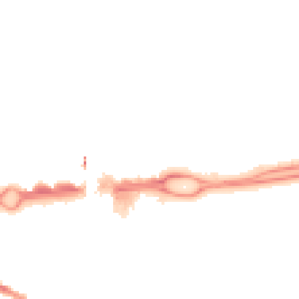 Night-time road noise heatmap for RG21 7BZ