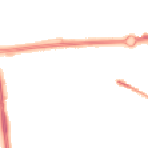Night-time road noise heatmap for RG21 7RF