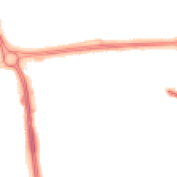 Night-time road noise heatmap for RG21 7RY