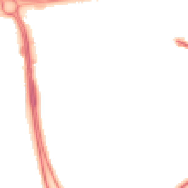 Night-time road noise heatmap for RG21 8AX