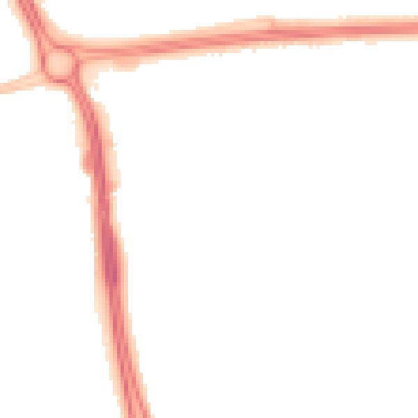 Night-time road noise heatmap for RG21 8US