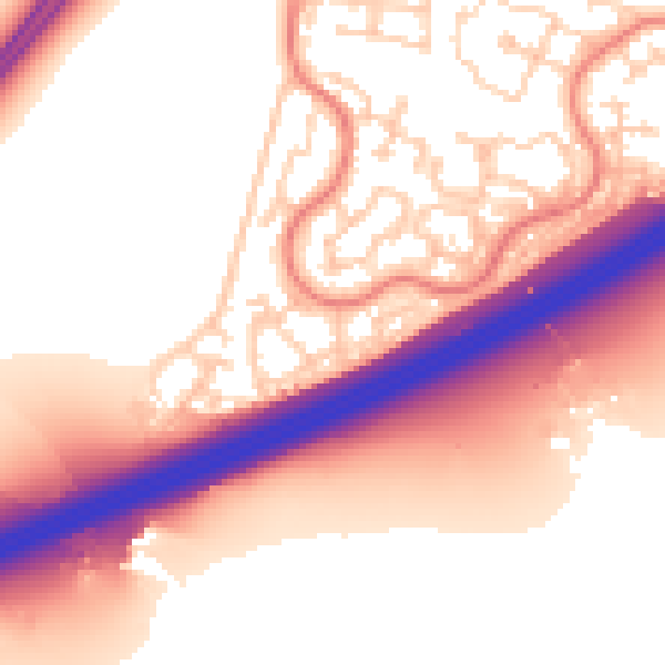 Daytime road noise heatmap for RG22 4AL
