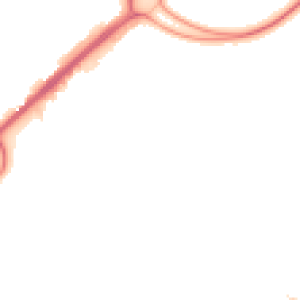 Night-time road noise heatmap for RG22 4BD
