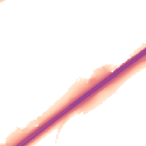 Night-time road noise heatmap for RG22 4BT
