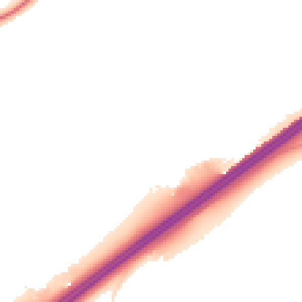 Night-time road noise heatmap for RG22 4BU