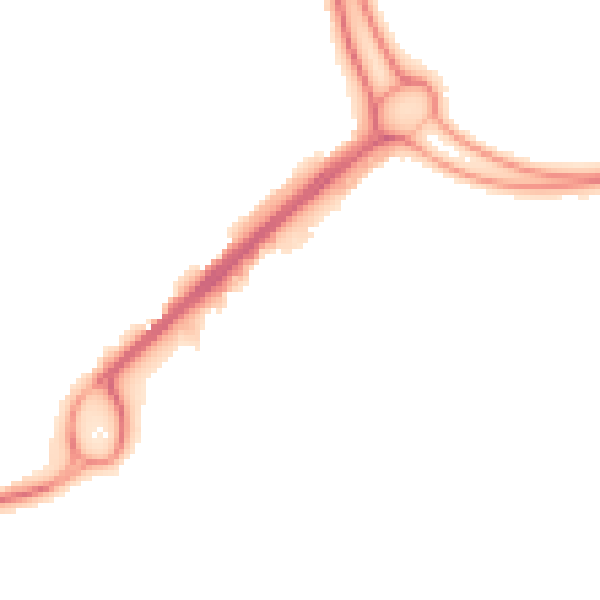 Night-time road noise heatmap for RG22 4DF