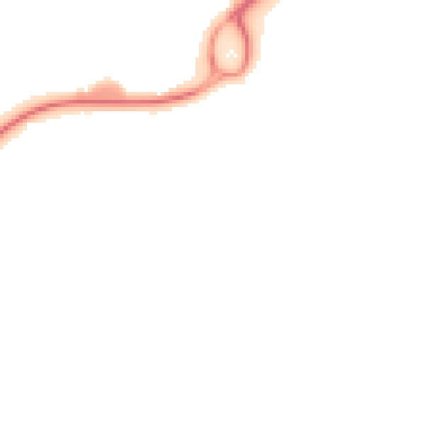 Night-time road noise heatmap for RG22 4DJ