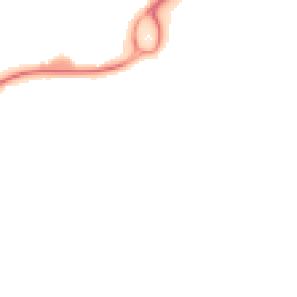 Night-time road noise heatmap for RG22 4DL