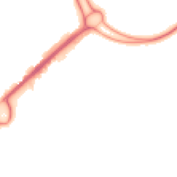 Night-time road noise heatmap for RG22 4DQ