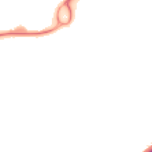Night-time road noise heatmap for RG22 4DR