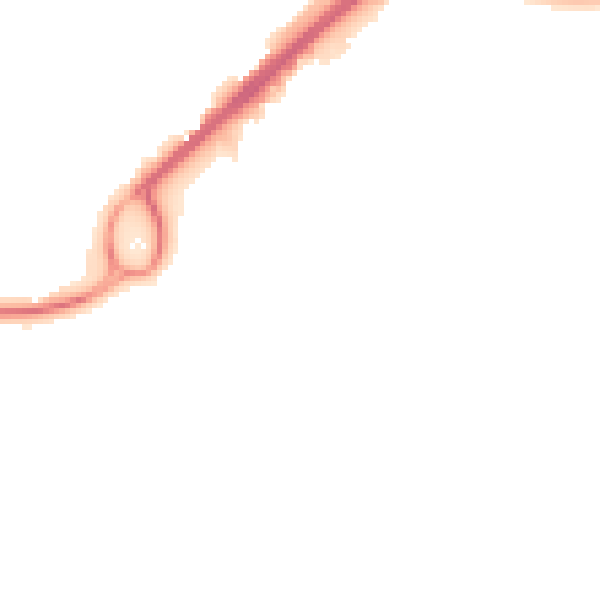 Night-time road noise heatmap for RG22 4EB