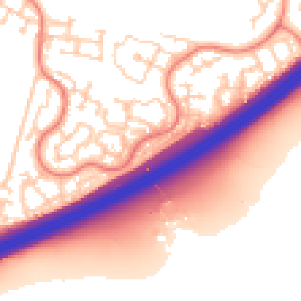 Daytime road noise heatmap for RG22 4FH