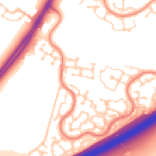 Daytime road noise heatmap for RG22 4FS