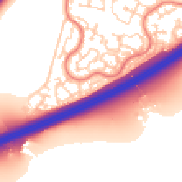 Daytime road noise heatmap for RG22 4FW