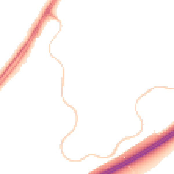 Night-time road noise heatmap for RG22 4FX