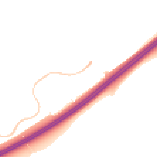 Night-time road noise heatmap for RG22 4QG