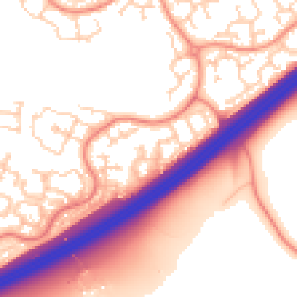 Daytime road noise heatmap for RG22 4QP