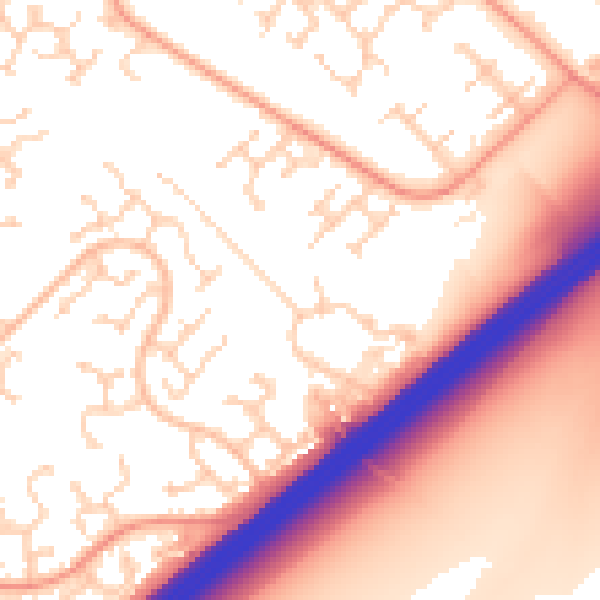 Daytime road noise heatmap for RG22 4RB