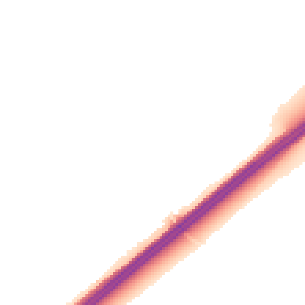 Night-time road noise heatmap for RG22 4RB