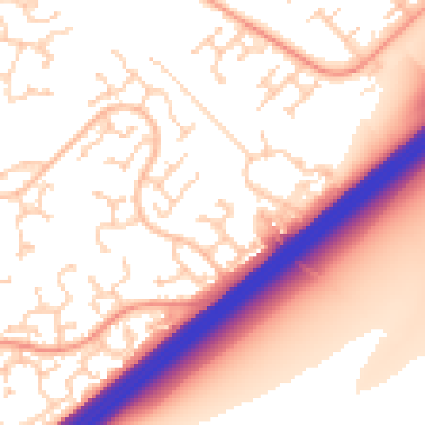 Daytime road noise heatmap for RG22 4RE