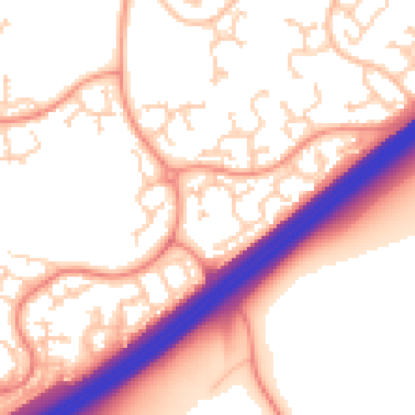 Daytime road noise heatmap for RG22 4RG