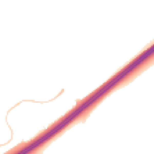 Night-time road noise heatmap for RG22 4RG