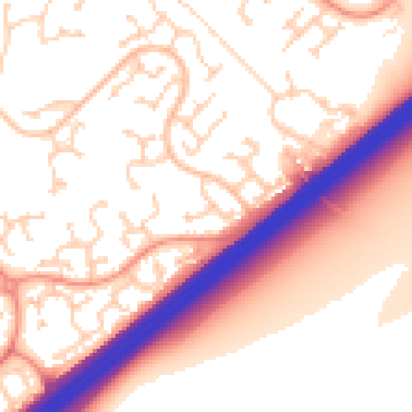 Daytime road noise heatmap for RG22 4RH