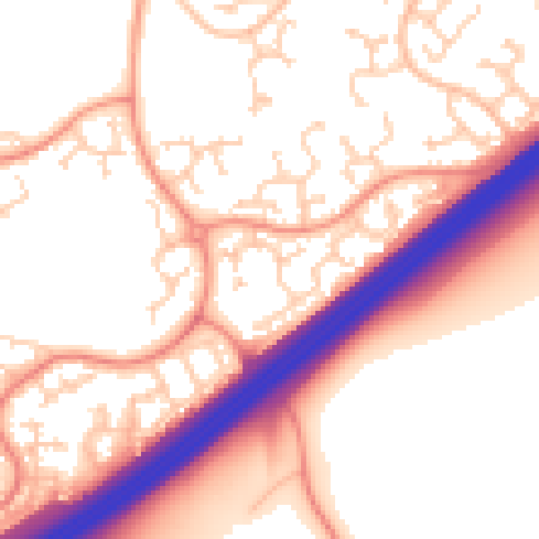 Daytime road noise heatmap for RG22 4RJ