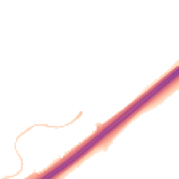 Night-time road noise heatmap for RG22 4RQ