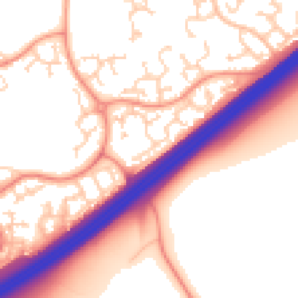 Daytime road noise heatmap for RG22 4RS