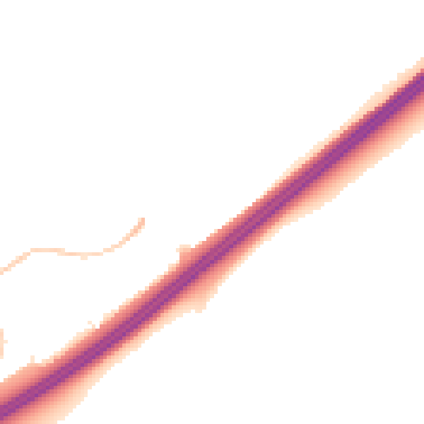 Night-time road noise heatmap for RG22 4RS