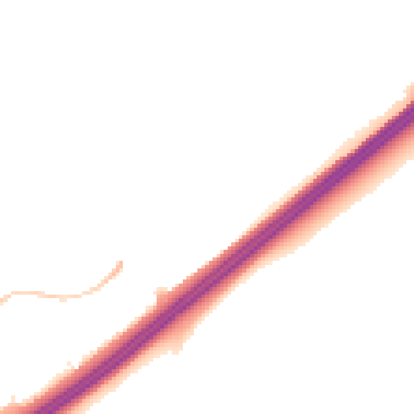 Night-time road noise heatmap for RG22 4RT