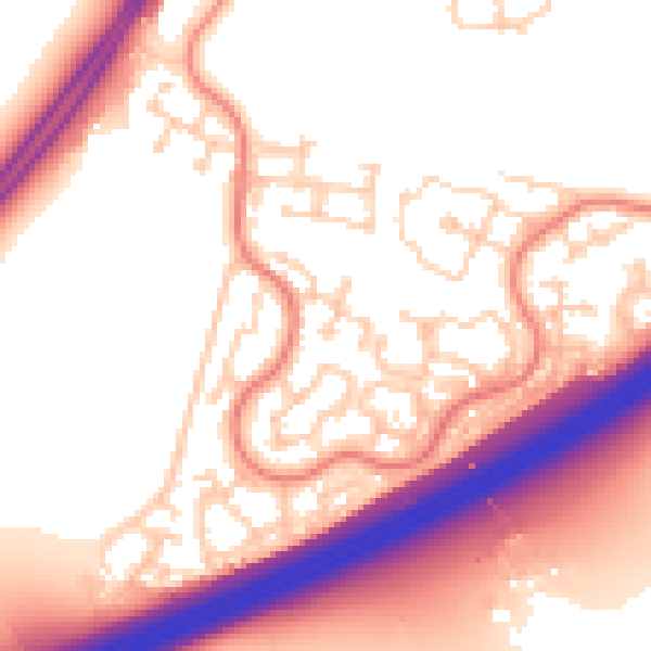 Daytime road noise heatmap for RG22 4SF