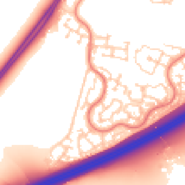 Daytime road noise heatmap for RG22 4SS