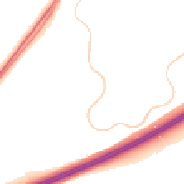 Night-time road noise heatmap for RG22 4SS