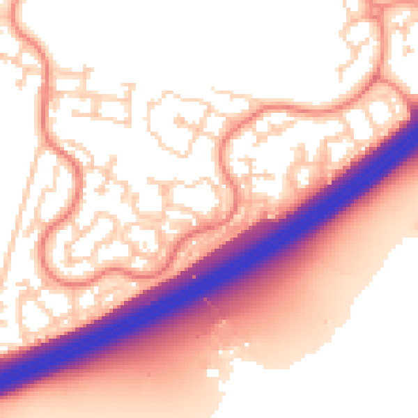 Daytime road noise heatmap for RG22 4UF