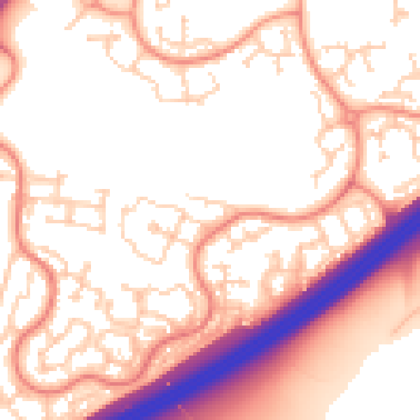 Daytime road noise heatmap for RG22 4WS