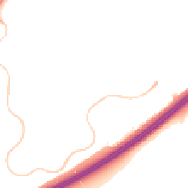 Night-time road noise heatmap for RG22 4WS