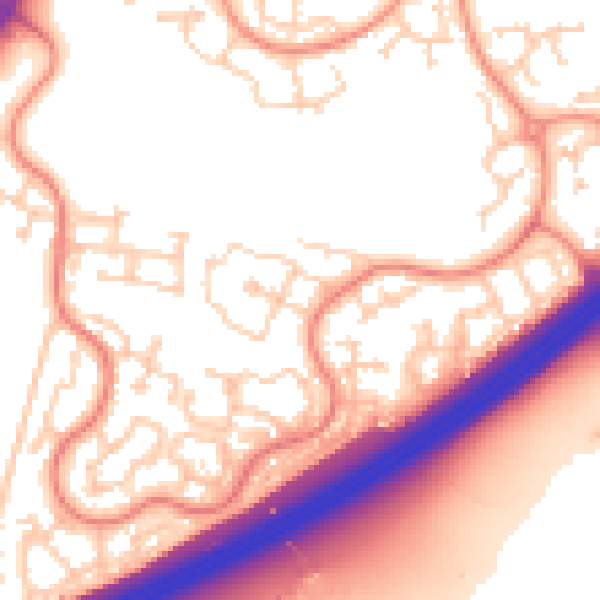 Daytime road noise heatmap for RG22 4WT