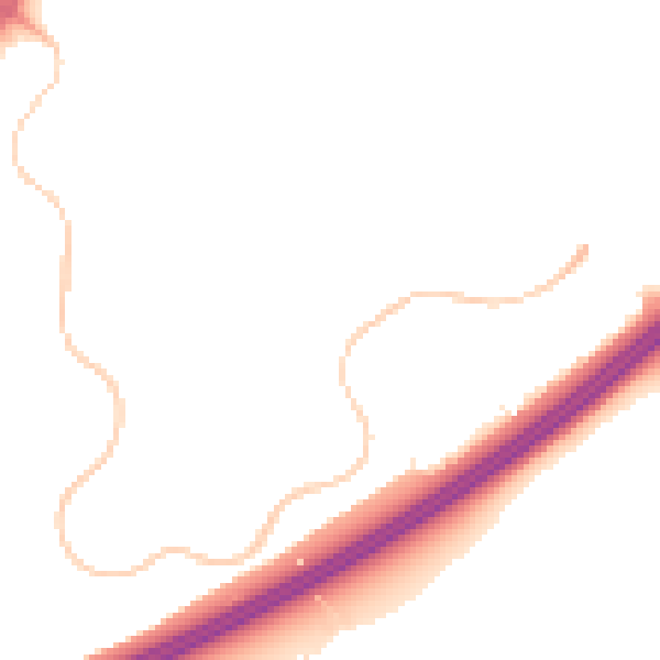 Night-time road noise heatmap for RG22 4WT
