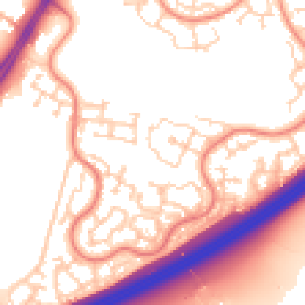 Daytime road noise heatmap for RG22 4WU