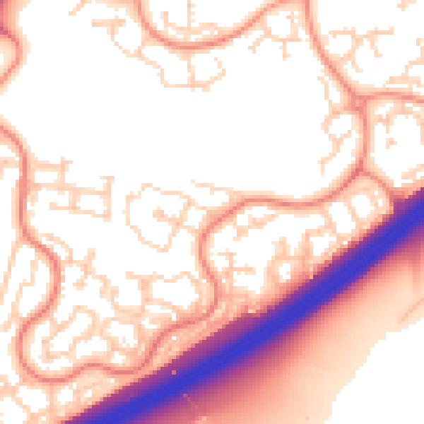 Daytime road noise heatmap for RG22 4WY